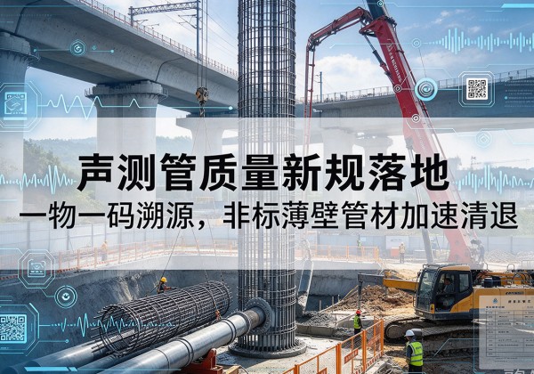 凤台声测管质量新规落地，一物一码溯源，非标薄壁管材加速清退