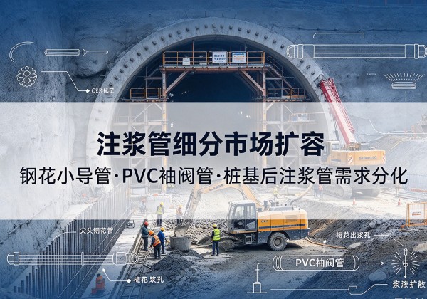 凤台注浆管细分市场扩容，隧道钢花小导管、PVC 袖阀管、桩基后注浆管需求分化